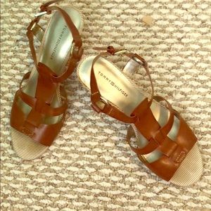 Tommy Hilfiger brown heels